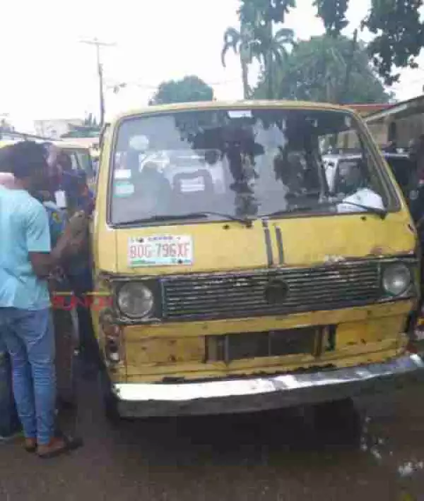 Lagos LG Election: Protest Over Ballot Papers Found In Bus At Agege (Photos)